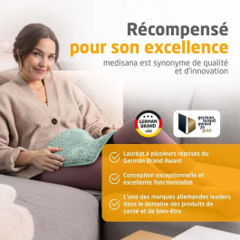 Medisana Almohadilla Térmica Ultrasuave HP 517 - 100 W - 4 Niveles - Verde