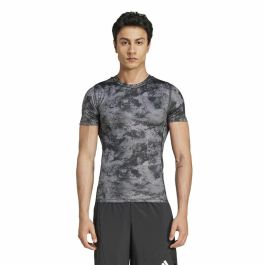 Camiseta de Manga Corta Hombre Adidas Techfit Training Aop (2XL)
