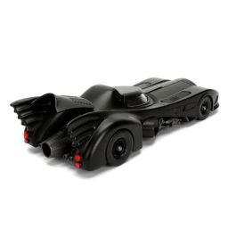 Coche metal batmóvil 1989, incluye figura batman de metal 7 cm escala 1:24 30x15x11 cm