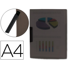 Liderpapel 35485 Carpeta Dossier con Pinza Lateral Polipropileno DIN A4 Negra, Capacidad 30 Hojas Precio: 2.50000036. SKU: B15JBFLJLC