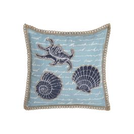 DKD Home Decor Cojin Mediterraneo Azul Natural 10 x 45 x 45 cm (2 Unidades) Precio: 30.68999956. SKU: B1GA7Q84QV