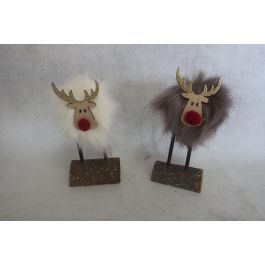 DKD Home Decor Figura de Navidad Alpina Reno de Poliester Gris y Blanco, Medidas 5x16x7 cm - Pack de 2 Unidades para Decoración Hogar Precio: 2.98999954. SKU: B1EM9NA54J