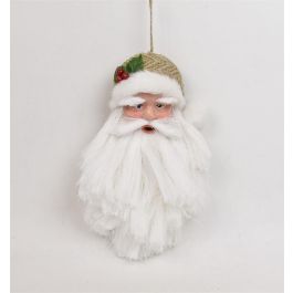 DKD Home Decor Decoración Colgante Navidad Tradicional Papa Noel Poliéster Blanco Natural 6x30x17 cm Set 6 Unidades Precio: 25.27932. SKU: B1DRQK2YYS