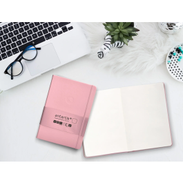 Antartik Cuaderno A5 Tapa Dura Hojas Lisas Rosa Pastel 100 Hojas 80 gr FSC