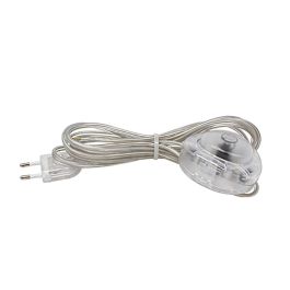 Arditi Interruptor eléctrico de pie, cable 3m, transparente, 250V, cable manguera plana 2x0,75mm² H03VVH2-F, con enchufe Precio: 10.50000006. SKU: B1HJYFJGK2