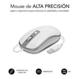 Teclado y Ratón Subblim SUBKBC-CEKE60 Blanco Plata Qwerty Español Teclado y Ratón Subblim SUBKBC-CEKE60 Blanco Plata Qwerty Español