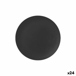 Plato Llano La Mediterránea Negro 25,5 cm (24 Unidades) Plato Llano La Mediterránea Negro 25,5 cm (24 Unidades)