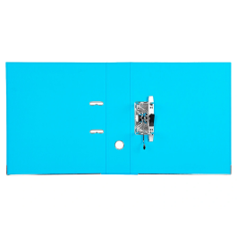 Liderpapel Archivador de palanca Documenta A4 forrado PVC con rado lomo 75 mm celeste compresor metálico