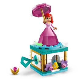 LEGO 43259 Disney Princess Ariel Bailarina - Set de Construcción La Sirenita con Vestido Diamante y Base Giratoria para Niños +5 Años