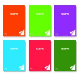 Libreta Pacsa Flexipac Tapa Pp A4 48H Pauta 2,5 90G C/Margen Surtido (6 Col.) 6 unidades Precio: 13.50000025. SKU: B1EEEZ9FWJ