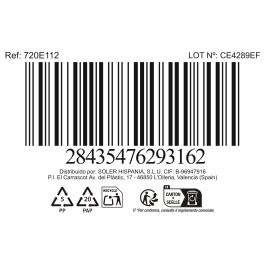 La Mediterranea Bol Redondo Snack 13 x 4.8 cm "Scratch Blue" (24 Unidades)