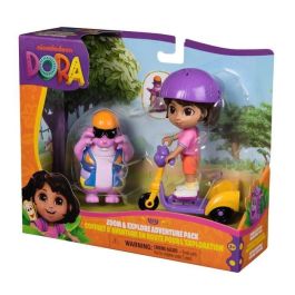 Spin Master 6073671 Pack Figuras Dora la Exploradora y Tico con Patinete Articuladas, +3 años