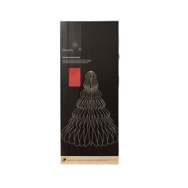 Decoris Árbol de Navidad de Papel Rojo Ø48 x 60 cm