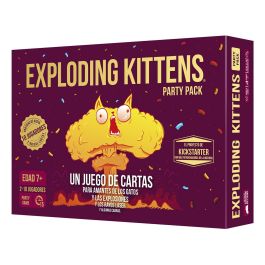 Asmodee Exploding Kittens Party Pack Ekiek04Es Juego de Cartas para Fiestas hasta 10 Jugadores