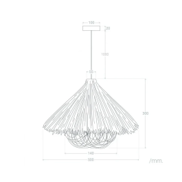 Ageoshimo Lámpara Colgante "Ageoshimo" [SKD-P80024] Diseño Único Elegante