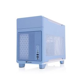 Thermaltake TR100 Mini Tower Caja PC Azul, Soporte Fuentes SFX, Radiadores 120/240mm, Ventiladores 120/140mm, Bahías 2.5"