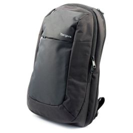 Targus TBB565GL Mochila Portátil Intellect 15.6" (39,6 cm) Acolchada con Bolsillos Frontales, 16L, Poliéster Negro/Gris
