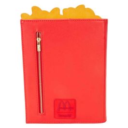 Loungefly Cuaderno French Fries McDonalds Piel Vegana 15x20cm Detalles Apliques Grabados y Bordados Herrajes Dorados