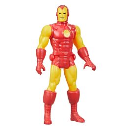 Hasbro Figura Marvel Legends Retro Iron Man F2656 Colección 375 de 9.5 cm