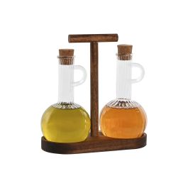 Aceitera Basicos DKD Home Decor Natural 9 x 21 x 20.4 cm Set de 2