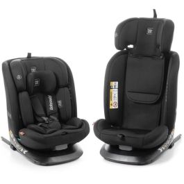 BABYAUTO BAB8435593704172 Silla de coche Across I-Size Isofix Giratoria Reclinable Grupo 0/1/2/3 (40-150 cm) con Reductor Negro