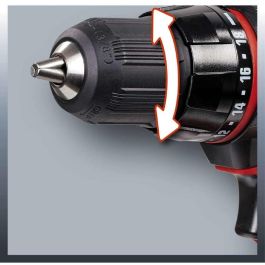 Einhell TC-CD 18-2 Li Taladro Percutor Inalámbrico, 18V, Ión Litio, 38 Nm, 2 Baterías y Maletín