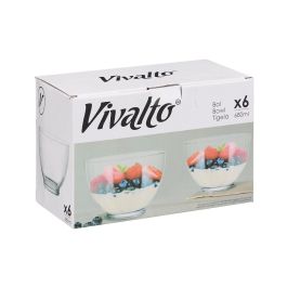 Vivalto Bol Desayuno de Vidrio Transparente 13 cm x 9 cm (alto) 680 ml - Apto Lavavajillas Congelador, No Microondas (36 Unidades) Vivalto Bol Desayuno de Vidrio Transparente 13 cm x 9 cm (alto) 680 ml - Apto Lavavajillas Congelador, No Microondas (36 Unidades)
