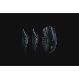 Razer Naga V2 Pro - Ratón Gaming Inalámbrico con 3 Placas Laterales Intercambiables, hasta 12 Botones Programables, Negro