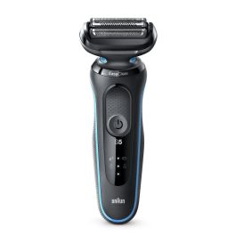 Braun 50-M1000s Máquina de Afeitar Láminas Series 5 Wet&Dry, Lavable, Batería Litio 50 min, Negro/Azul