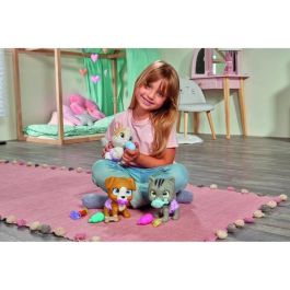 Smoby - Pamper Petz - Conejo para adoptar - 4 accesorios - Articulado - Madera y pipí - Certificado de adopción - A partir de 3 años