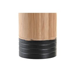 Vaso Basicos DKD Home Decor Natural Negro 7 x 11 x 7 cm