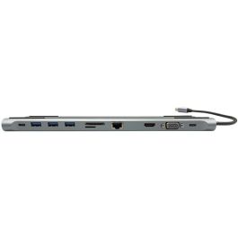 LC-Power LC-HUB-C-MULTI-8 Hub USB-C Multipuerto: 3xUSB-A, 2xUSB-C, HDMI, VGA, RJ45, Lector SD/MicroSD, Audio, PD 100W