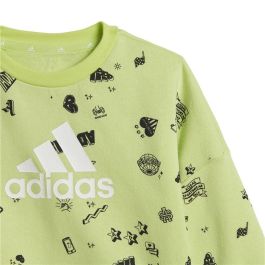 Conjunto Deportivo para Bebé Adidas Bluv Q3 Cset Verde Claro