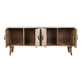 Mueble de TV Home ESPRIT Dorado Natural Madera 145 x 40 x 60 cm