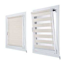 Cintacor - Stor Planet Estor enrollable Clip & Fix Noche y Día Lino 150x180cm