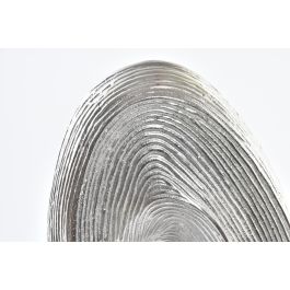 DKD Home Decor Decoración Abstracta Plateada de Aluminio 20 x 44 x 9 cm