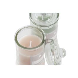 DKD Home Decor Vela Basicos Decoración Rosa Palo Verde en Bote de Cristal 6x11x6 cm 98g (Pack 12 Unidades)