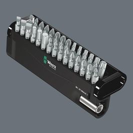 Wera 05057440001 Set de Puntas Bit-Check 30 Metal 1 SB para Destornillador, Phillips, Pozidriv, Ranurado, Torx Plus, 29 piezas, 1/4"