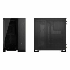 Corsair CC-9011283-WW Caja PC de torre media 6500X, aluminio negro/obsidiana
