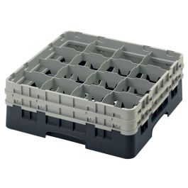 CAMBRO - 16S534-110 - Cesta de lavado 16 comp. 2 alturas - 10,9 cm Ø máx. - alt. máx. 14,9 cm - 50 x 50 x 18,4 cm - Negro Precio: 59.69000059. SKU: B185HNYAGX