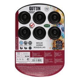 Molde para horno de rosquillas 12 unidades 4.5 cm Quttin (12 Unidades) Molde para horno de rosquillas 12 unidades 4.5 cm Quttin (12 Unidades)