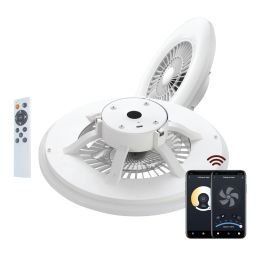 Muvit Io Wifi Lámpara Techo LED con Ventilador 40W, Control por App, Compatible con Alexa, Google Home y Siri Precio: 145.50000014. SKU: B12FP6XBQL