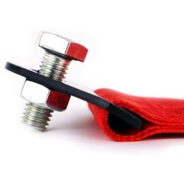 Occ Motorsport OCCRC013 Cinta de Remolque Roja de Nylon 25x5cm Soporta 3000kg Alta Resistencia para Coche Deportivo Universal