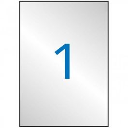 Apli Etiquetas Adhesivas Metalizadas Plata C-Rectos 210x297 mm Láser Cantos Rectos 20 Hojas Precio: 27.95000054. SKU: BIX10071