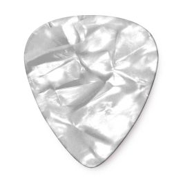 Dunlop Pack 72 Púas Guitarra Genuine Celluloid Classic Blanco Perlado Finas