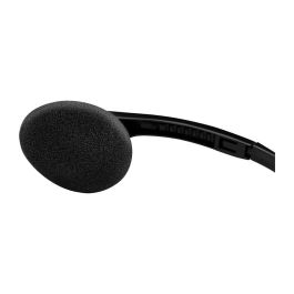 LogiLink Auriculares Diadema Estéreo con Micrófono HS0052 - Alámbrico, 3.5mm, para Oficina/Centro de Llamadas, Negro