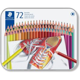 Staedtler Lápices de colores, 72 unidades, caja metálica, colores surtidos, forma hexagonal clásica, fácil de afilar Precio: 14.49999991. SKU: B143MAV8YT