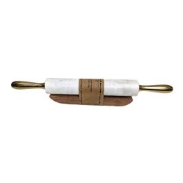 DKD Home Decor Rodillo Glam de Mármol y Acacia Blanco Dorado 48 cm para Cocina Decoración Colección Marmol 2025 Precio: 15.49999957. SKU: B19W5Z3NQW