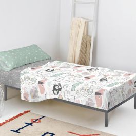 Juego de Sábanas HappyFriday Moshi Moshi Best buddies Multicolor Cama de 105 2 Piezas