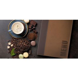 Porta Menús Marrón Trendy 35.3 cm - Inde (10 Unidades) Porta Menús Marrón Trendy 35.3 cm - Inde (10 Unidades)